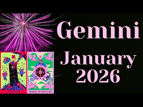 Gemini Tarot ⭐🤩A Wish Can Happen Now! January 2026, Happy 2026🎉