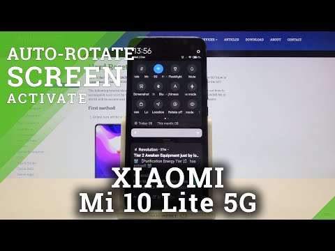 How to Activate Screen Auto Rotate Feature in Xiaomi Mi 10 Lite 5G - Use Auto Rotate