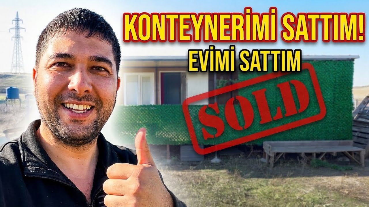 🔥 KONTEYNER EVİMİ SATTIM #bağ #bahçe 