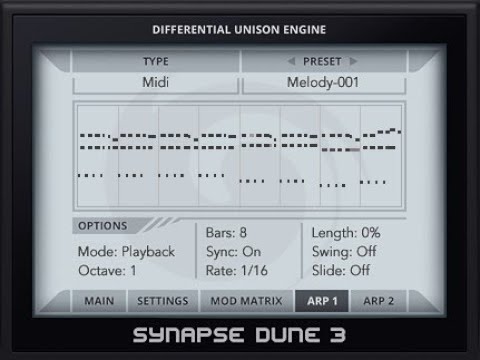 Dune 3 (VST): der Arpeggiator im Detail 2.0 [GER]