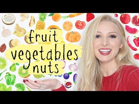 果物・野菜・木の実の名前を覚える 語彙＋発音 イギリス英語レッスン (Learn Names of Fruit Vegetables & Nuts Vocabulary + Pronunciation British English Lesson)
