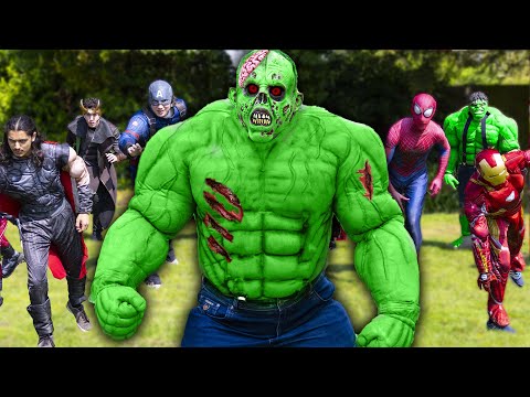 Zombie Hulk VS Red Hulk VS The Avengers!
