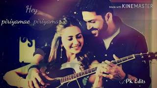Hey Piriyame Piriyamae-Ratchasan | Lyrical video | Ghibran | Love WhatsApp status tamil