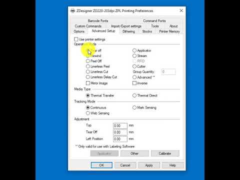 Setting up the Zebra ZD220 Printer Driver