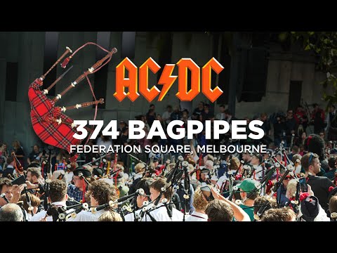 Full Video: 374 Bagpipers Break the World Record Playing AC/DC’s “It’s a Long Way to the Top”