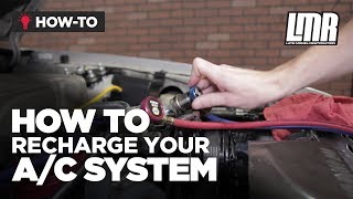 How to Recharge Mustang R134A A/C System | DIY R134A Recharge