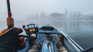 SOLO Winter Kayak Quest for Rainbow Trout (Catch & Cook)