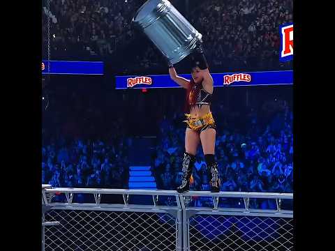 Iyo Sky Jump With Garbage Cane ☠️ { Iyo Sky Jump In War Games } 😨 #wwe #iyosky #wargames #jump #edit