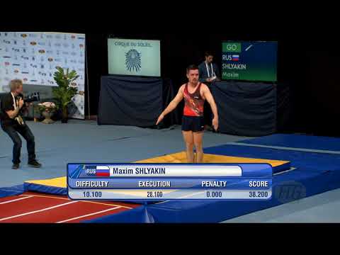 SHLYAKIN Maxim (RUS) - 2017 Trampoline Worlds, Sofia (BUL) - Qualification Tumbling Routine 1
