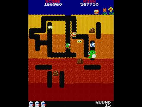 Dig Dug Revival (LC-Games) - Longplay - Expert difficulty, 3 lives, Max 12 enemies, Score 448620
