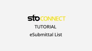 eSubmittals List