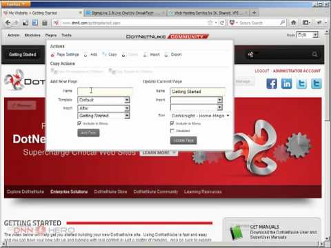DotNetNuke Tutorial - A live support chat module part 1/2 - Video #274