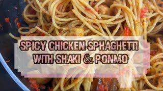 Spicy Chicken & Ponmo Spaghetti Recipe