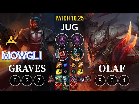 VIT Mowgli Graves vs Olaf Jungle - KR Patch 10.25
