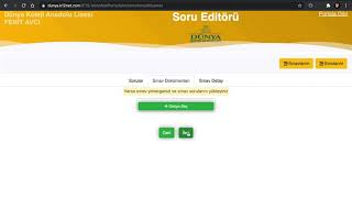 K12Net Soru Yükleme ve Sınav Oluşturma