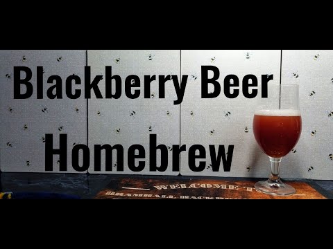 Blackberry Beer Homebrew | Grain to Glass with Method and Recipe | Homebrewing