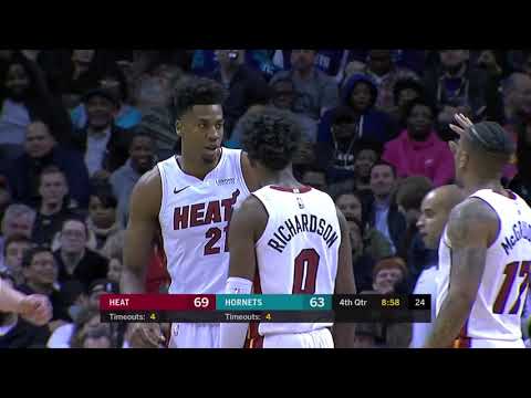 Hassan Whiteside Full Highlights Heat vs Hornets 2019 03 06   18 Pts, 15 Reb, 4 Blocks