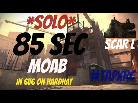 MW3: #TapXRC. SOLO  85 Sec MOAB W/ Scar L *6V6* SOLO Triple Moab FAIL