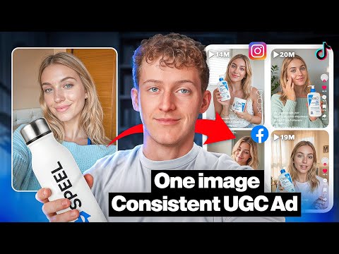 Create Realistic AI Ads from One Image (Consistent Character + Products)