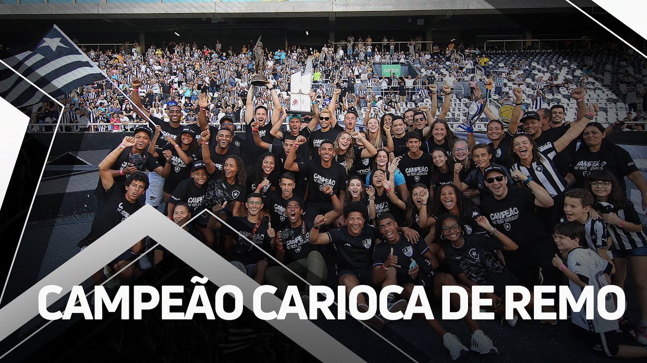 VÍDEO: Botafogo é campeão estadual de remo e comemora com volta olímpica no Nilton Santos