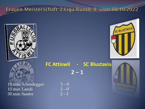 Frauen Meisterschaft 2.Liga FC Attiswil - SC Blustavia