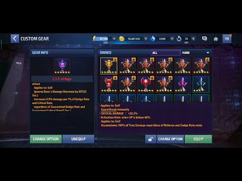 Marvel Future Fight Best Ctp's To Choose For Tier3 Characters