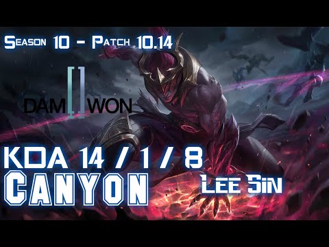 DWG Canyon LEE SIN vs NIDALEE Jungle - Patch 10.14 KR Ranked