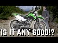 Is This The BEST First ENDURO BIKE Kawasaki KLX140RF Review Ride