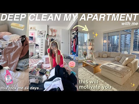 EXTREME APARTMENT DEEP CLEAN OUT | decluttering, organizing, & cleaning the mess! (it was so bad...)