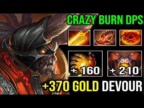 WTF +370 Devour Gold 7Min Midas | EPIC AoE Burn DPS Radiance Doom EZ Counter Marci 7.30e Dota 2