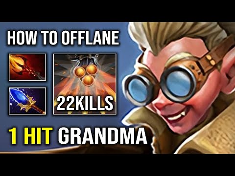 How to Play Offlane Snapfire in 7.32e with 12Min Guardian Greaves EZ 1 Shot Enemy Dota 2