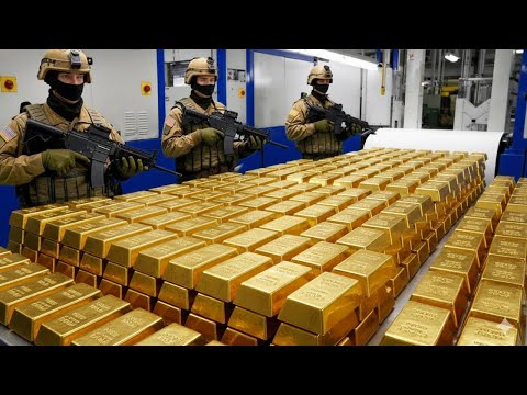 Inside the 24K Gold Refinery: From Raw Mining Ore to Pure Gold Bars (Full Process)