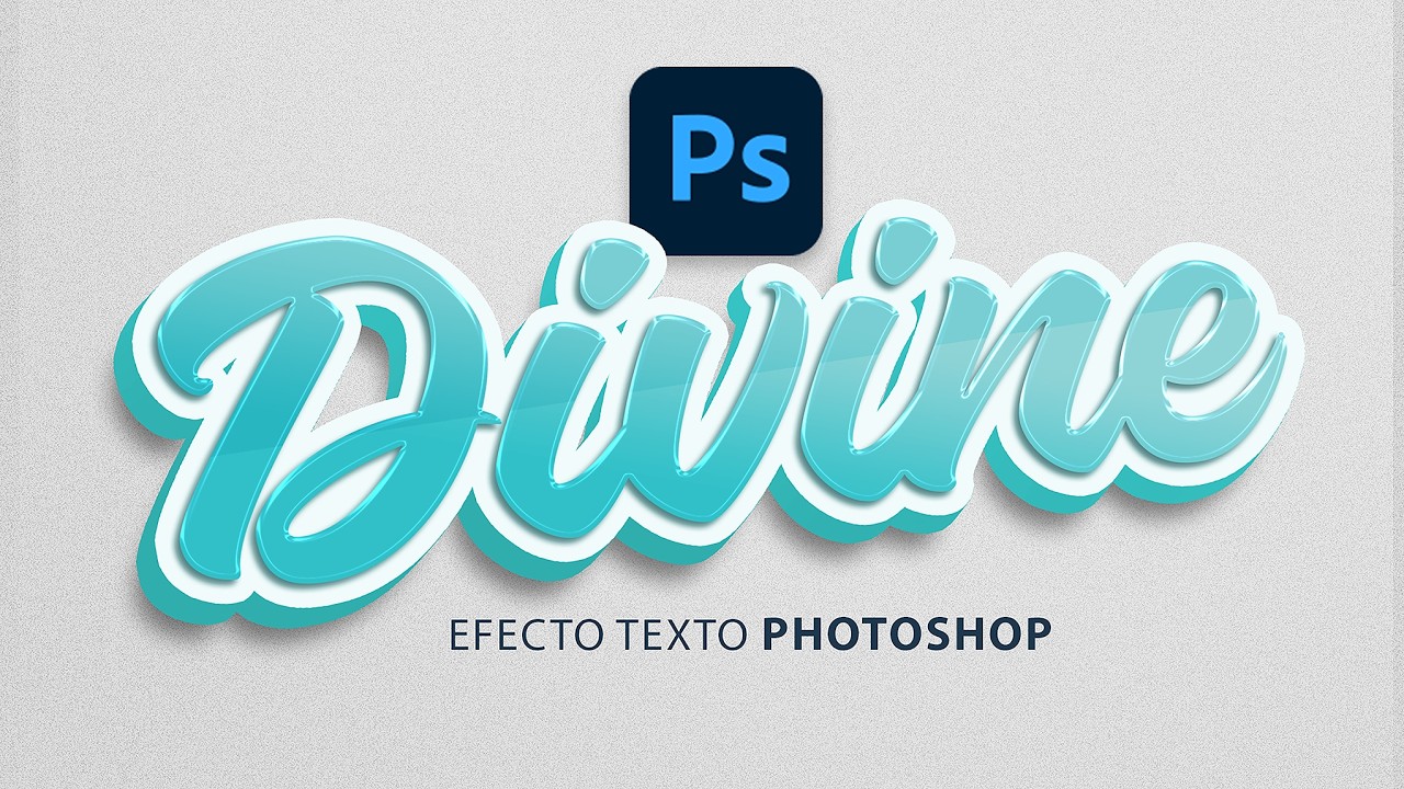 Efecto de texto 3D en Photoshop
