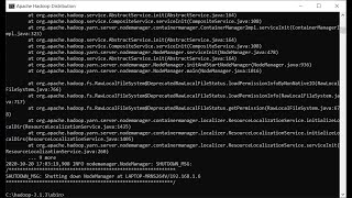 Error Solved: Hadoop Shutting Down DataNode/NodeManager/ResourceManager at Pc Name/IPAddress Windows