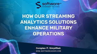 How Our Streaming Analytics Solutions Enhance Military Operations