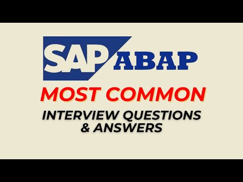 SAP ABAP Interview Questions and Answers for 2026