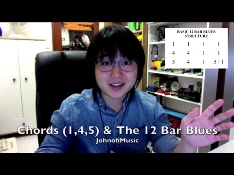 Blues Harmonica Lesson: Chords (1,4,5) and 12 Bar Blues Structure