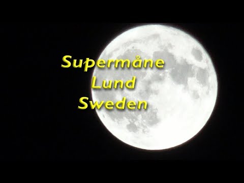 Super moon Lund southern Sweden