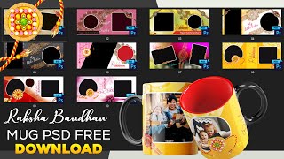 New Raksha Bandhan Mug PSD FREE Download 2022 By Somnath Photography
