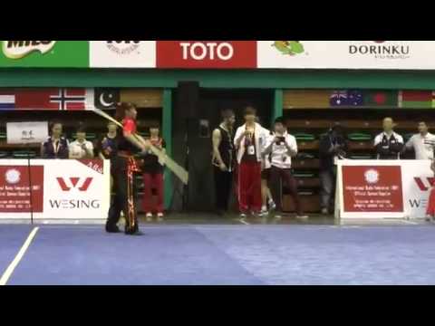12th World Wushu Championships Women Qiangshu HKG Zheng Tin Hui 鄭天慧 9.55