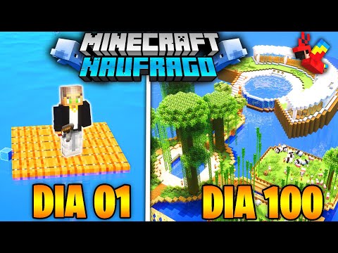 SOBREVIVI 100 DIAS COMO UM NÁUFRAGO NO OCEANO DO MINECRAFT HARDCORE - O FILME