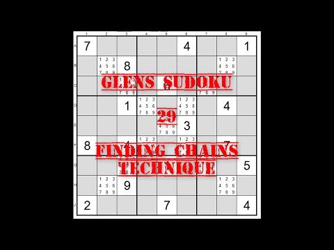 29 Sudoku Finding Chains Technique