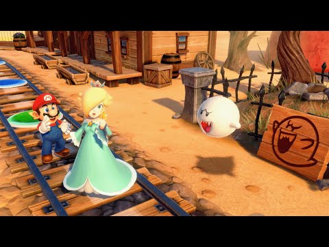 Super Mario Party Jamboree - Rosalina vs Waluigi vs Bowser vs Toad - Western Land