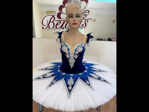 Ballet costume Queen of Snowflakes Nutcracker F 0093 - video 3