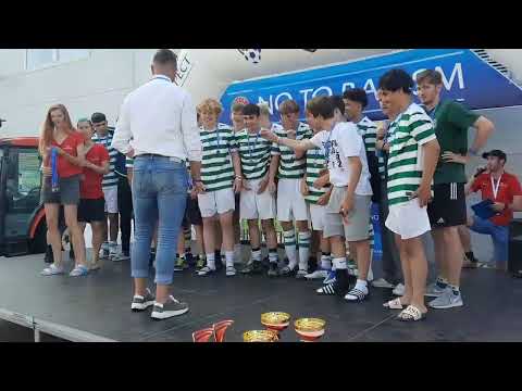 Concordia Eschersheim B2 in Prag - Siegerehrung