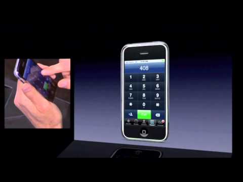 La presentazione del primo iPhone