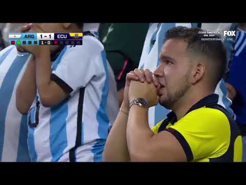 Argentina vs Ecuador 1-1 All Penalties 4-2 Messi misses opening penalty Copa America #messi