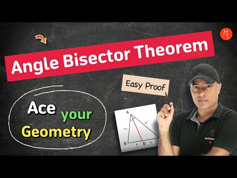 Ace Your Geometry 📐🔺 Mastering the Angle Bisector Theorem 🔥 Easy proof by #mathemafia