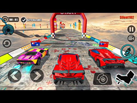 Impossible Car Tracks 3D - Red Car Driving Stunts Simulator #2 - Android Gameplay