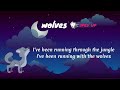Wolves 🐺 Selena Gomez🌚 Sped Up⚡ with Lyrics 🗒️ - Cute Wolf 🐺 Illustration